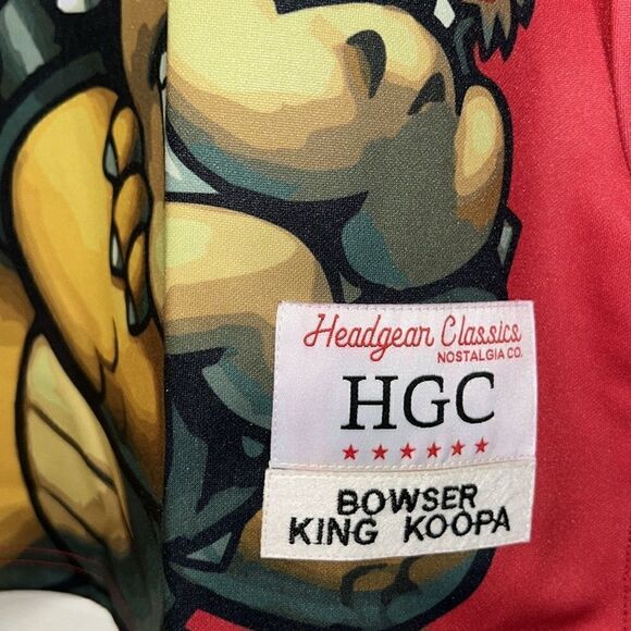 Bowser Castle Super Mario Headgear Jersey(Size Medium) - Picture 10 of 11